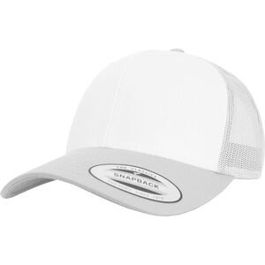 Flexfit By Yupoong Retro Trucker Colored Front Cap / Silver/White/Silver